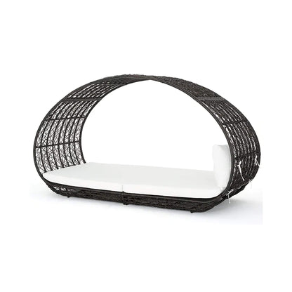 Alora Large 2-Person Abigal Outdoor Wicker Daybed With Aluminum Frame And Cushions (SAK23942)